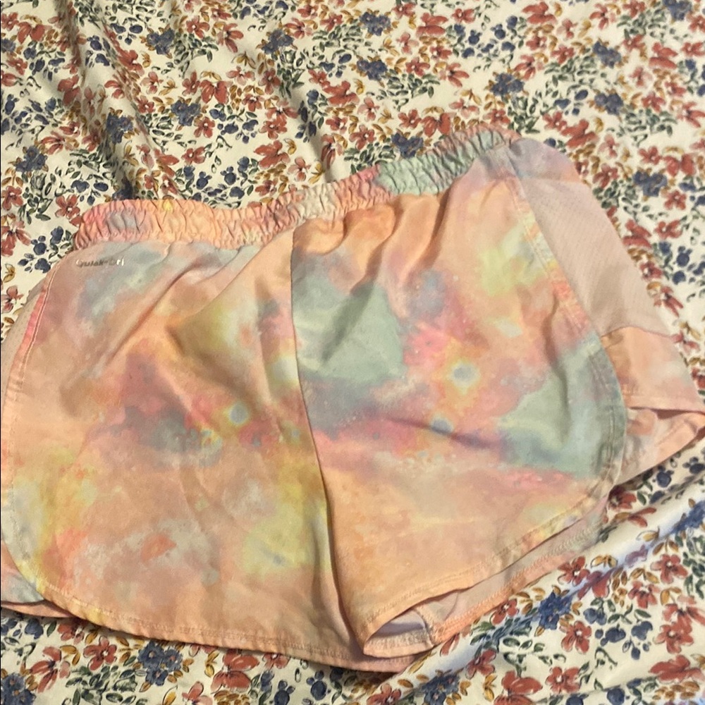 Colorful Tie-Dye Athletic Shorts